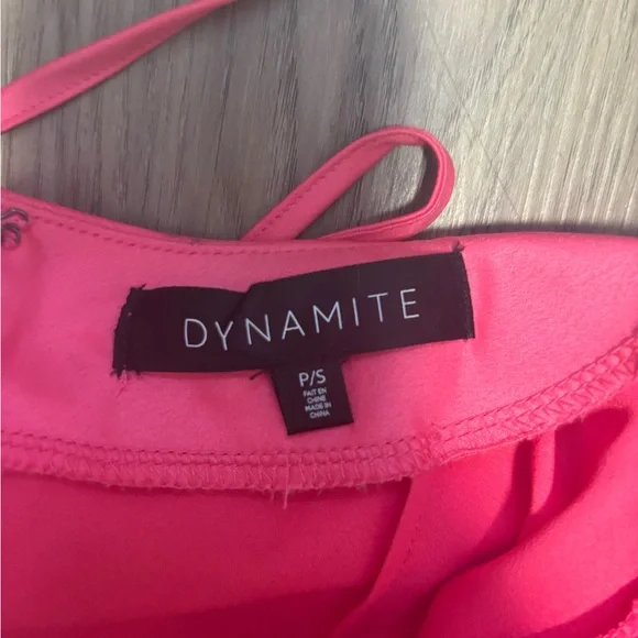 Pink Dynamite Satin Midi Dress - Picture 3 of 3